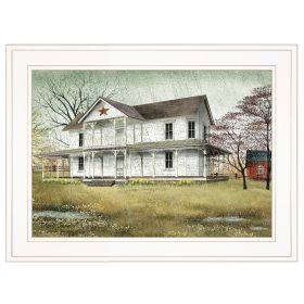 "April Showers" by Billy Jacobs, Ready to Hang Framed Print, White Frame