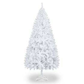 7FT Iron Leg White Christmas Tree with 1349 Branches