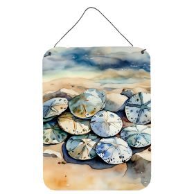 NEW Sand Dollars Wall or Door Hanging Prints Aluminum Metal Sign Kitchen Wall Bar Bathroom Plaque Home Decor Front Door Plaque, 12x16, Multicolor