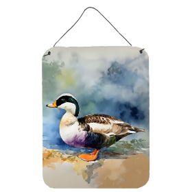 NEW Common Eider Duck Wall or Door Hanging Prints Aluminum Metal Sign Kitchen Wall Bar Bathroom Plaque Home Decor Front Door Plaque, 12x16, Multi