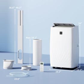 12000 BTU Portable Air Conditioner, AC Unit With Cool, Dehumidifier, Fan, 550 Sq. Ft, 24H Timer On Off, Window Kit (Color: White)