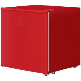 1.1 Cu.Ft Countertop Mini Freezer, Compact Upright Freezer With Removable Shelves, Red (Color: Red)