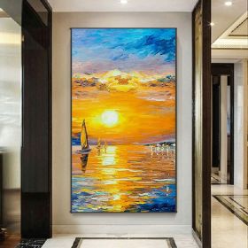 Handmade Oil Painting Modern Oil Painting On Canvas Abstract Oil Painting Hand Painted Large Wall Art For Living Room Hallway Bedroom Luxurious D (Style: 01, size: 100x150)