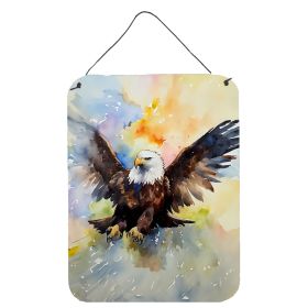 NEW Eagle Wall or Door Hanging Prints Aluminum Metal Sign Kitchen Wall Bar Bathroom Plaque Home Decor Front Door Plaque, 12x16, Multicolor (Default: Default)